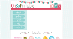 Desktop Screenshot of ohsoprintable.com